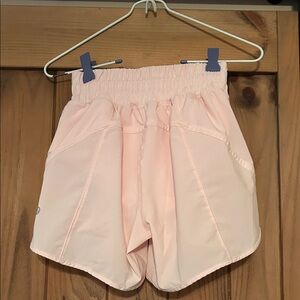 Lululemon Athletica Soft Pink Athletic Shorts